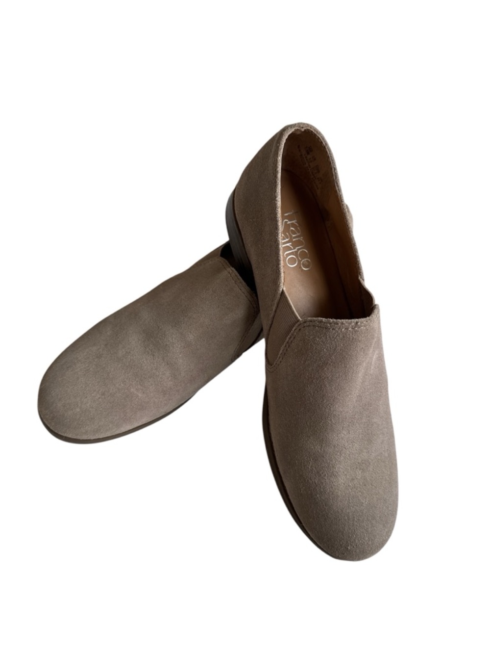 Franco Sarto Pardon slip-on loafers taupe suede Size 7.5